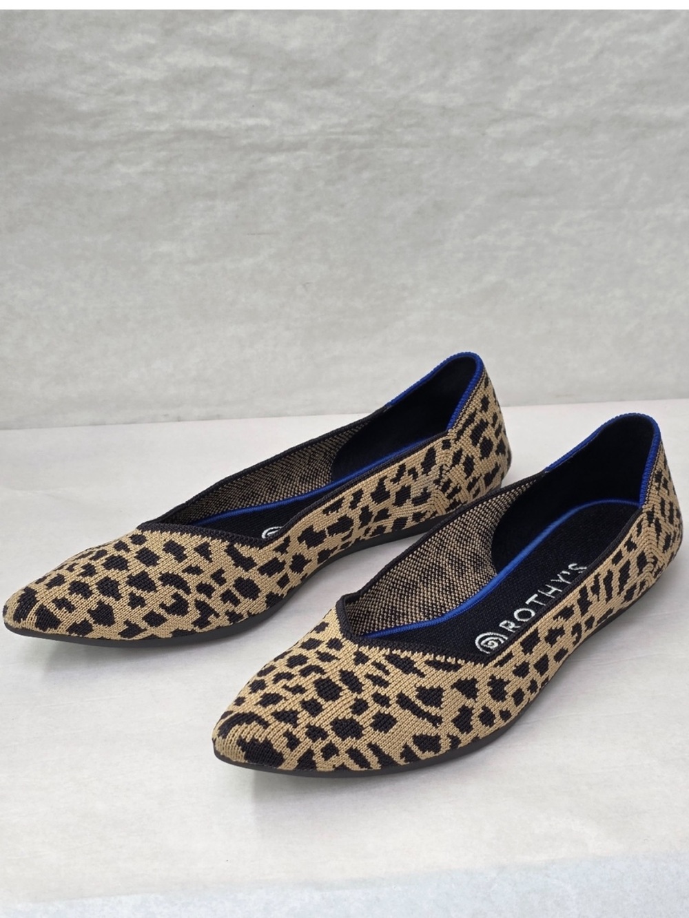 Rothys The Point Leopard Print Flats